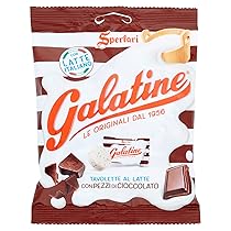 Galatine – Caramelle al Latte e Cioccolato, Busta di Tavolette al Latte – Sacchetto da 115g
