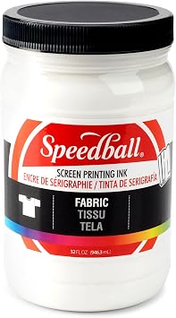 Speedball Fabric Screen Printing Ink, 32 Ounce White