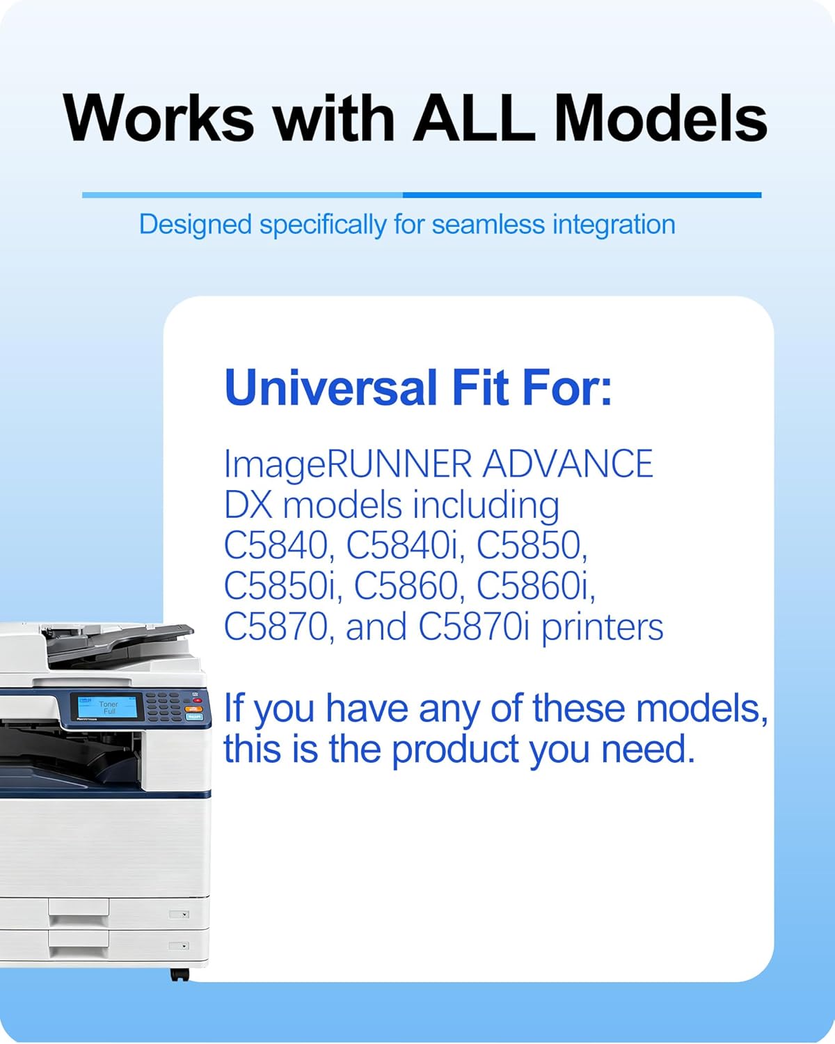 MasaiMara GPR-61 GPR61 High Yield Toner Cartridge Replacement for Canon ImageRUNNER Advance DX C5840 C5840i C5850 C5850i C5860 C5860i C5870 C5870i Printers