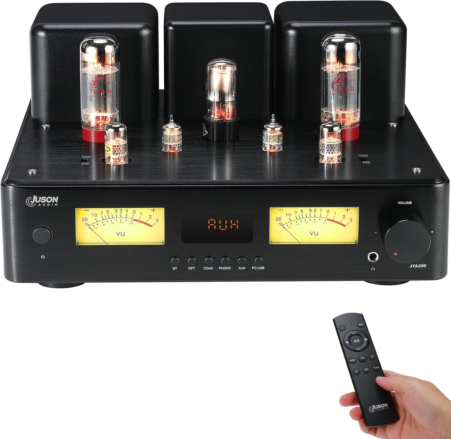 Juson Audio JTA200 300W EL34 Tube Amplifier HiFi High-End Class AB Hybrid Stereo Tube Amp with BT 5.4