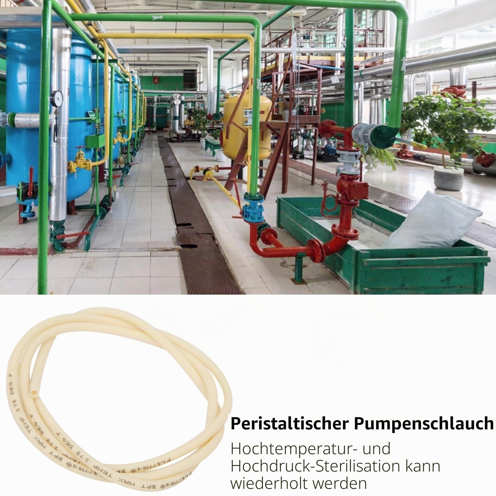 Silikonschlauch für Schlauchpumpe - Korrosionsbeständiger Schlauch für Schlauchpumpe - Schnelle Transferflüssigkeit für 1 Meter - Zubehör 1/2 Meter