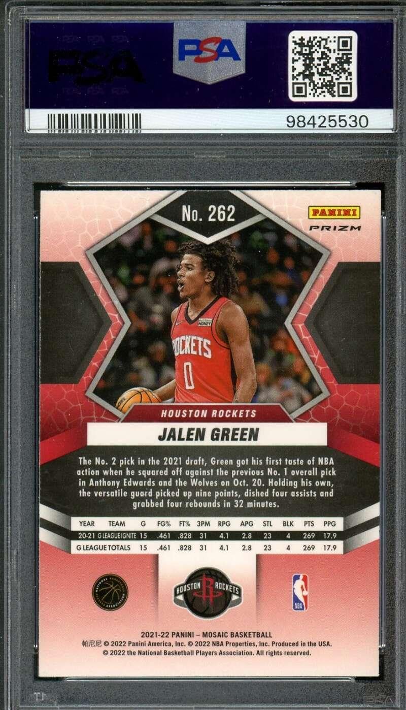 Jalen Rookie Card 2021-22 Mosaic Silver Fast Break #262 PSA 9 - Basketball Slabbed Rookie Cards