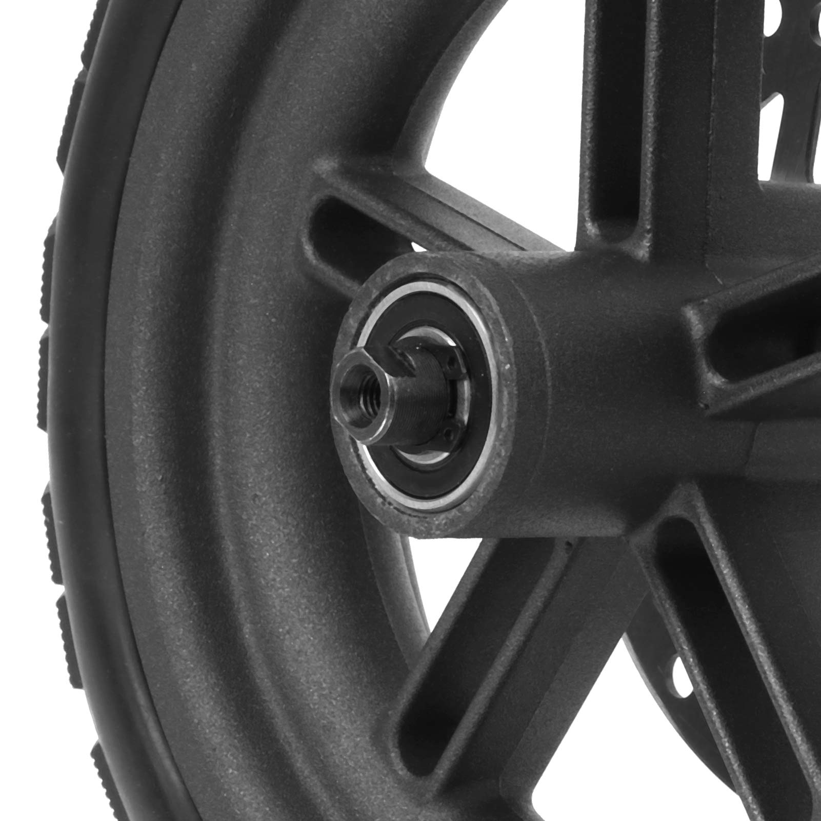 Alomejor Pneu de Roue arrière de Scooter électrique de 8,5 Pouces avec Frein à Disque de 120 MM pour Le Remplacement M365 Pro
