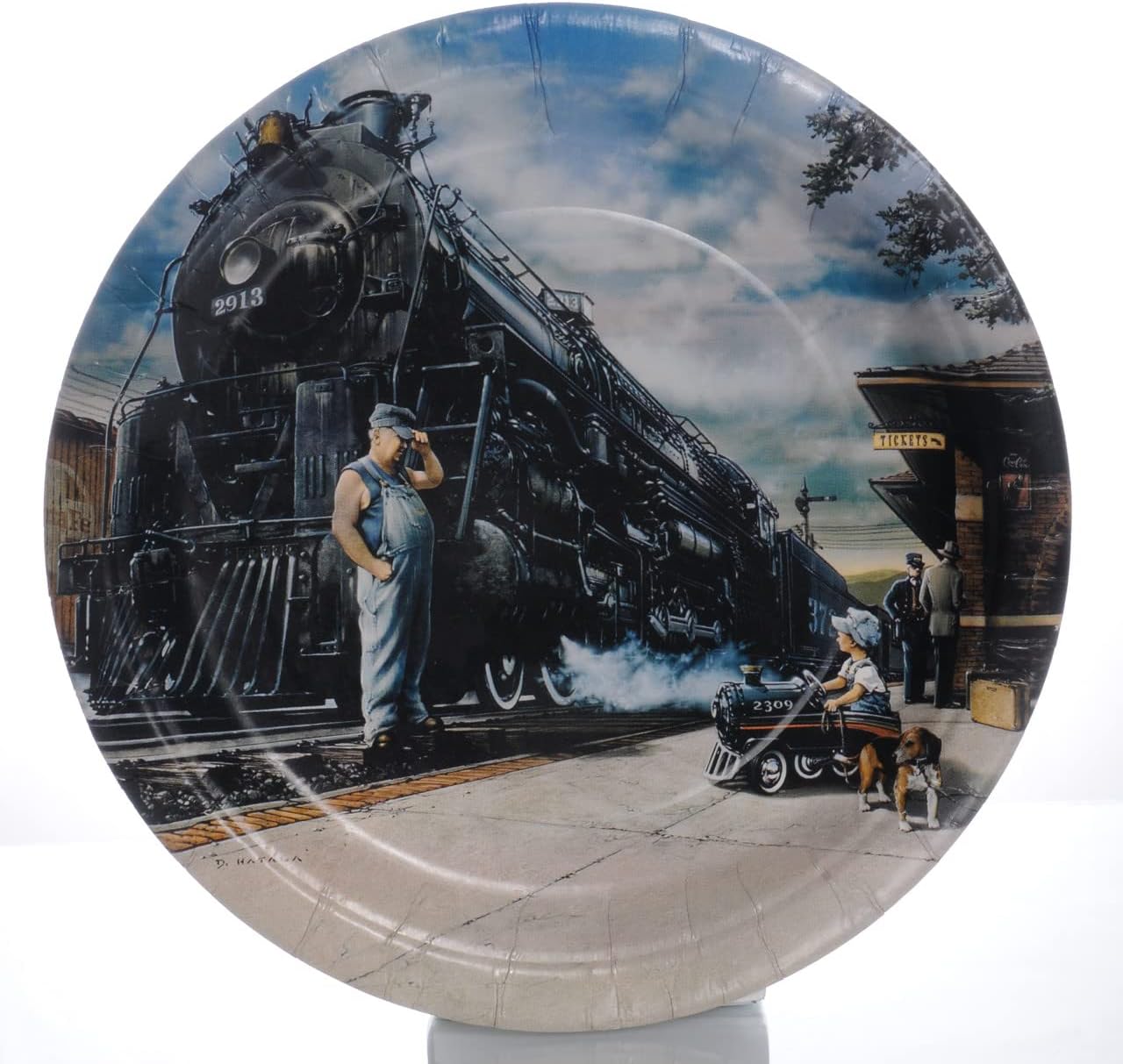 Myco Whistle Stop Train Party Dinner Plates (8 ct)