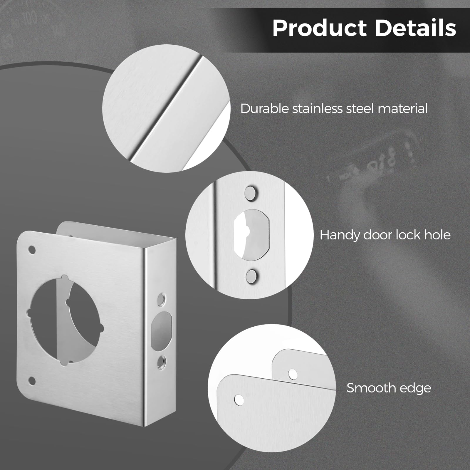 Snapklik.com : Lock And Door Reinforcer, Door Lock Reinforcement Plate ...