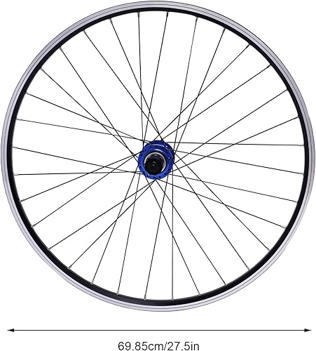 Miniatura 2 de Juego de ruedas de bicicleta de montaña de 27.5 pulgadas, freno de disco de aleación de aluminio, ruedas delanteras y traseras de liberación rápida,