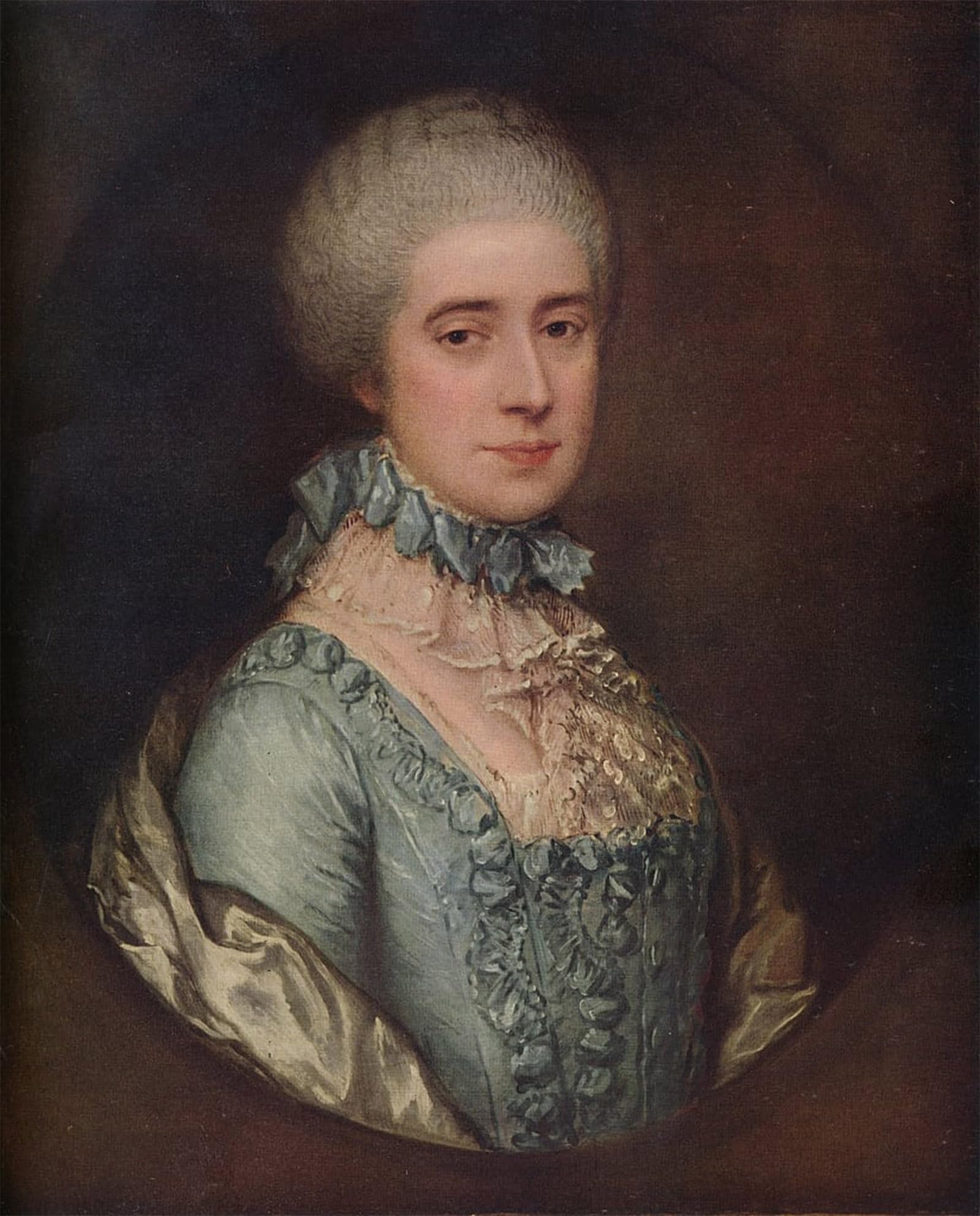 SERENDIPITP Abstract Painting Mural Print Picture Wall Decor Painting Portrait of Mrs Awse by Gainsborough Vintage Wall Artwork for Home Decor 60x90cm