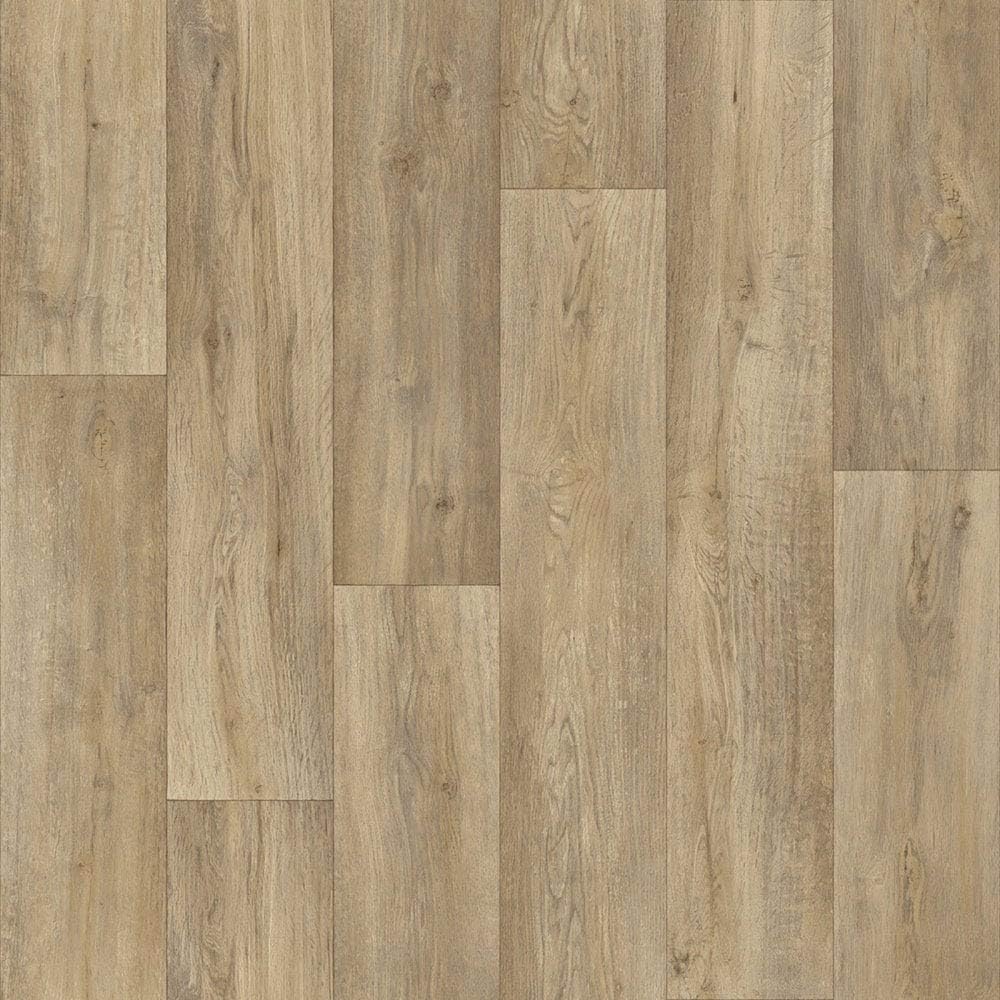 Spirit Reclaimed Oak Anti Slip Wood Effect Vinyl Flooring Lino (2m x 2m)