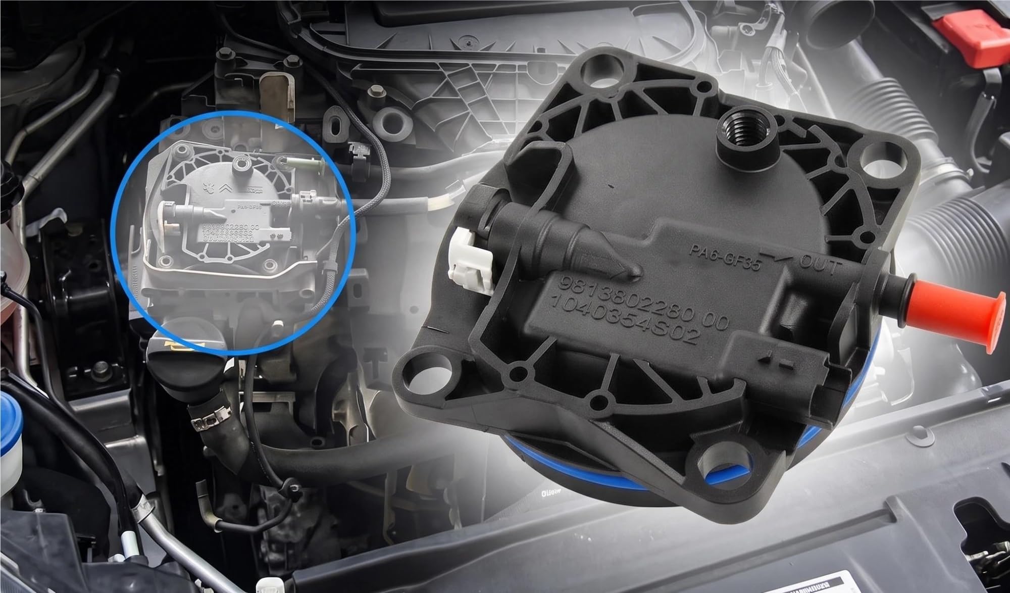 9813802280 190442 1698690 9467637280 Cubierta Superior Carcasa Filtro Tapón llenado aceite automático | Combustible Diesel Para Peugeot 308 3008 407 508 807
