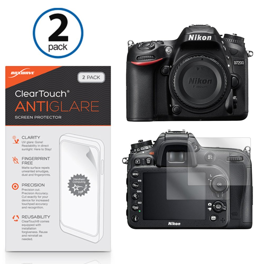 BoxWave Screen Protector Compatible with Nikon D7500 - ClearTouch Anti-Glare (2-Pack), Anti-Fingerprint Matte Film Skin