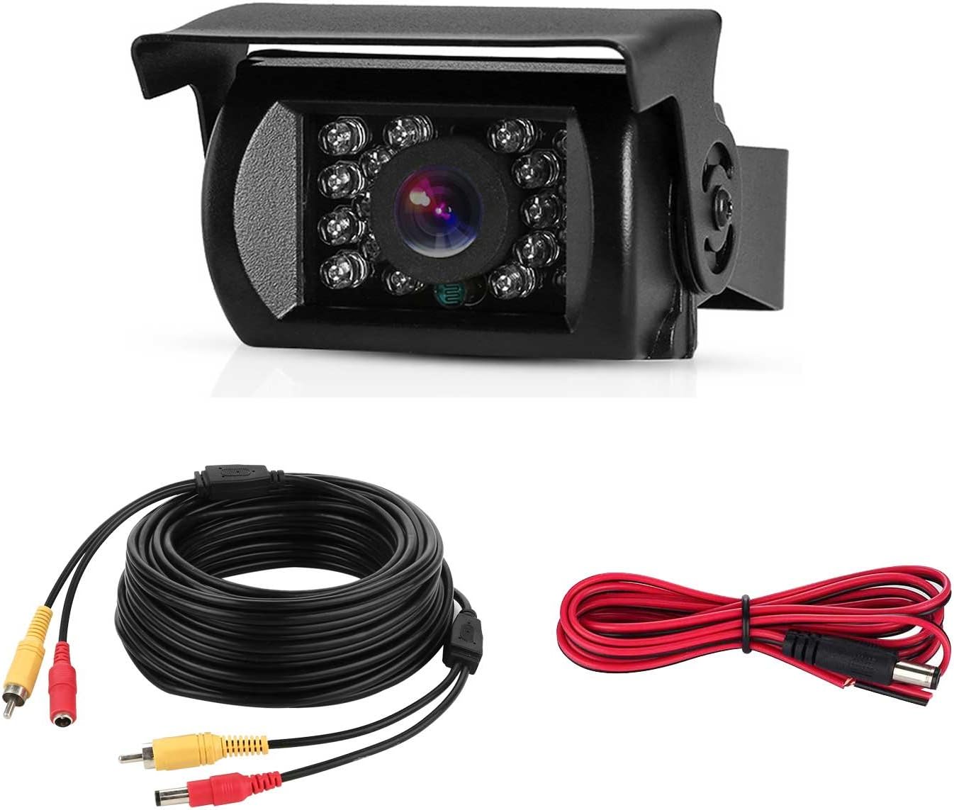 LeeKooLuu Backup Camera 12V-24V Truck Rear View Camera for Camper/Van/Trailers/Bus/RV/5th Wheel IP68 Waterproof Night Vision HD Color