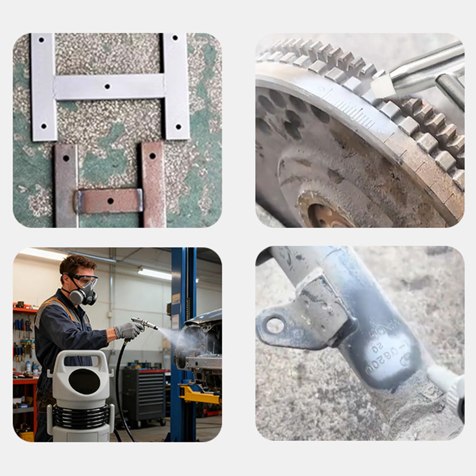 Herramienta de chorro de arena neumática profesional para óxido y eliminación de cuerpo de aluminio, agarre ergonómico, cuenta con opción de cuatro boquillas, fácil de manejar con chorro de arena