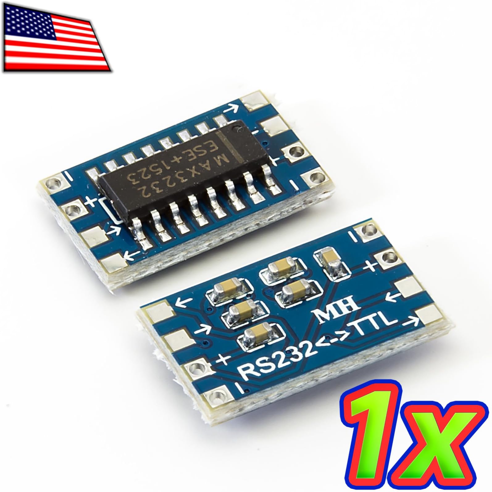 [1x] MAX232 RS-232 MAX3232 to Serial UART TTL Voltage Converter Module 3.3V 5.0V by UPGRADE INDUSTRIES