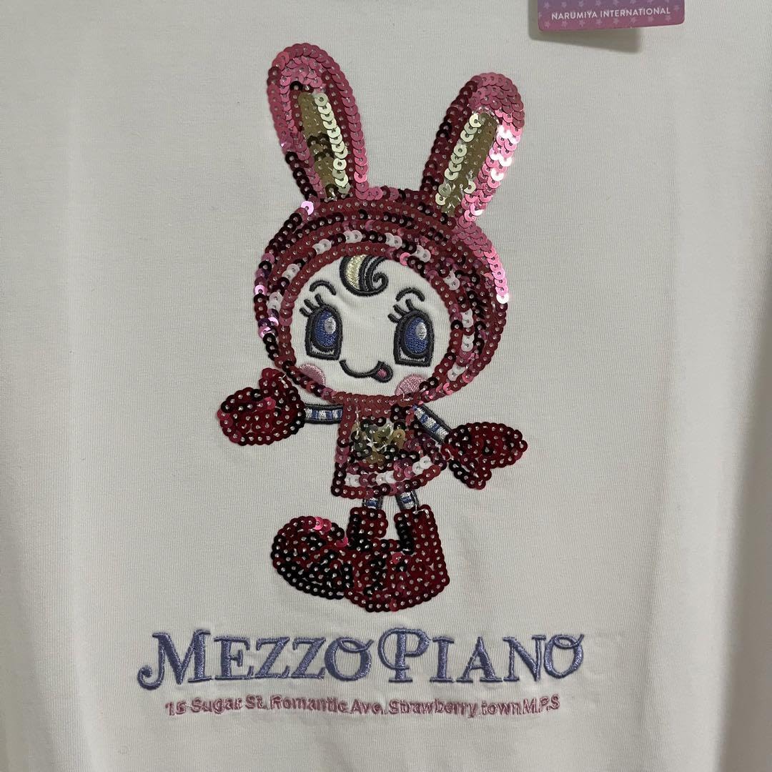 Amazon.co.jp: メゾピアノ ベリエちゃんスパンコール長袖Tシャツ  