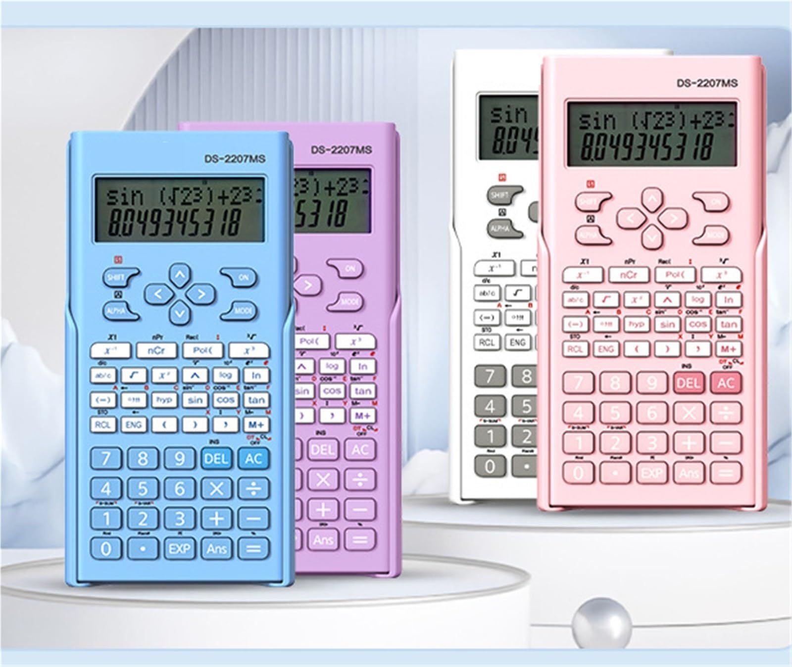 Strumenti Di Calcolo Calcolatrice Scientifica For Studenti Funzionale Adatta For Adatto Per Lo Studio(White)