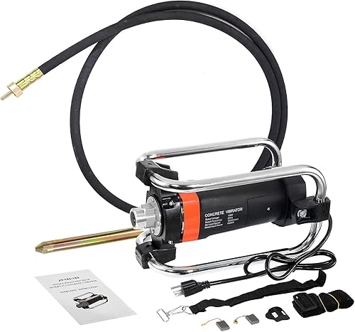 BEAMNOVA Vibrador concreto eléctrico PDA 11000 Vibración por minuto 2HP con eje de 14-3/4 pies
