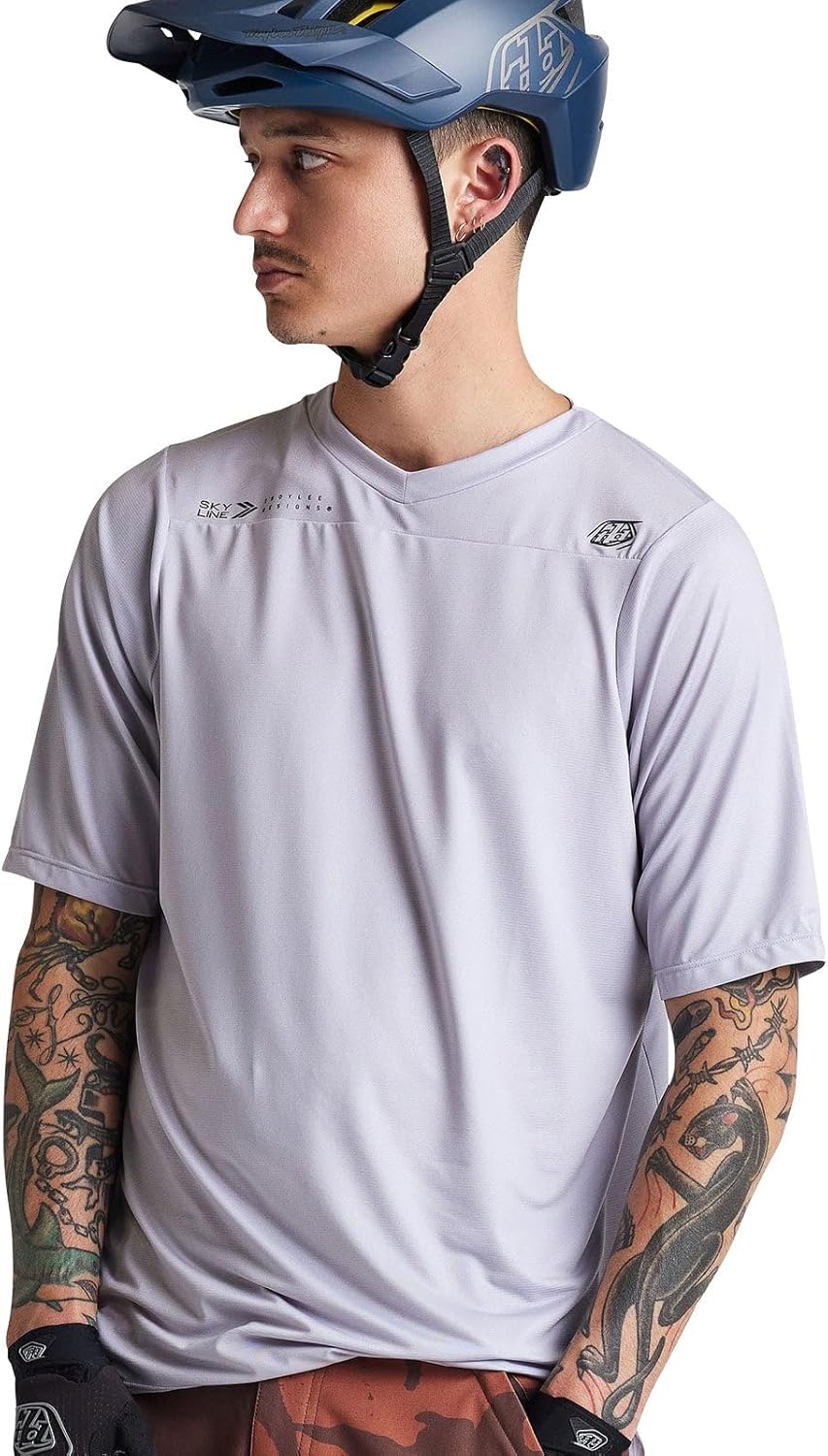 Troy Lee Designs Short Sleeve Skyline Adult Mountain Bike Jersey, Mono Mist, Small