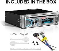 Vista 5 de BOSS Audio Systems MR500UABS Marine Boat Stereo - Din único, Bluetooth, reproductor de CD y DVD, receptor de radio AM/FM, USB