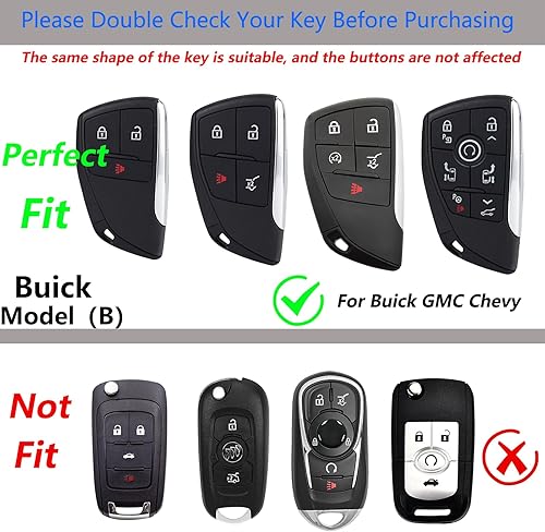 Miniatura 2 de Funda para llavero Cadillac con llavero, carcasa de aleación de zinc para Audi Benz, BMW, Honda, Toyota, Nissan, Chevy, etc, Color plateado