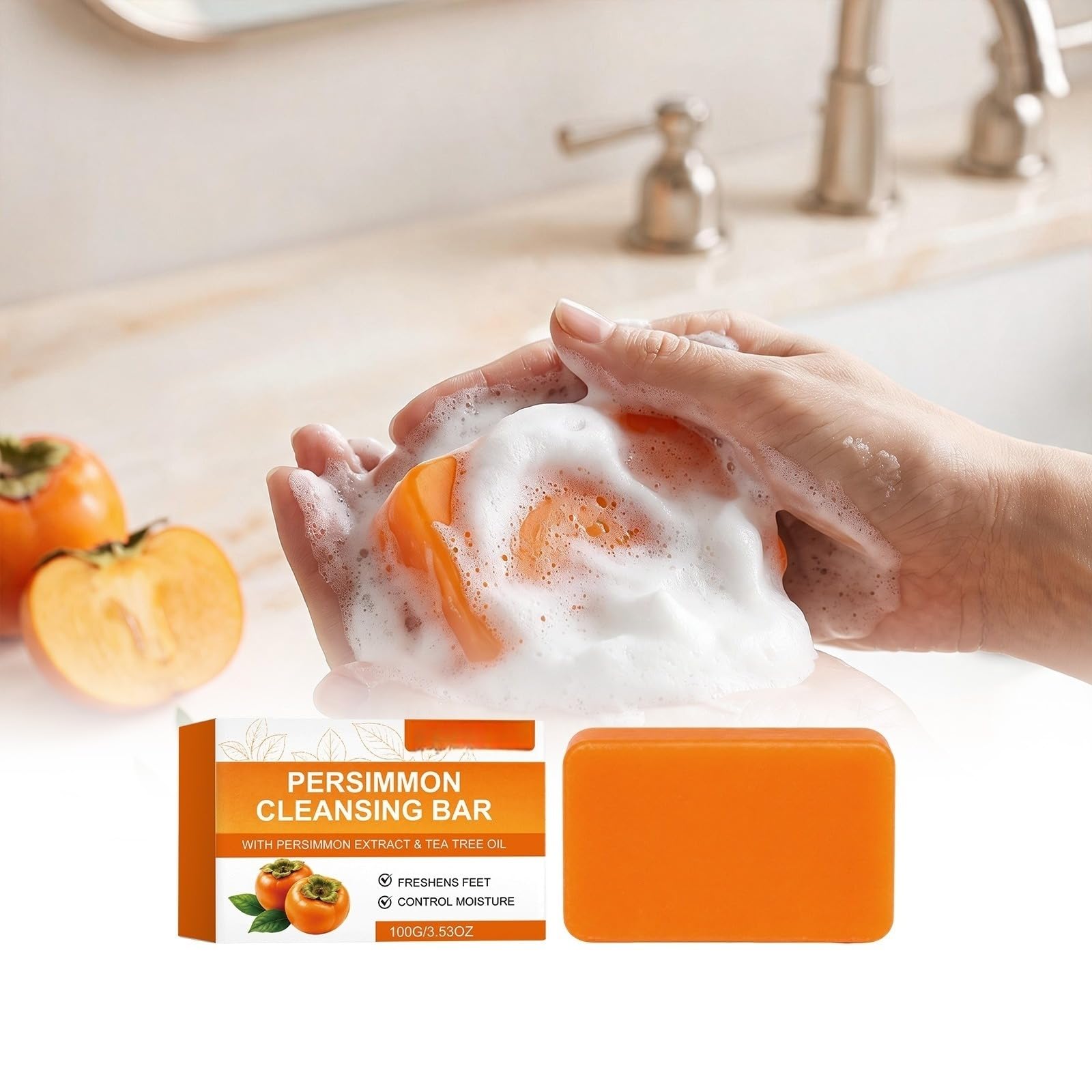 Sapone naturale al cachi, sapone naturale, sapone all'acido kojico