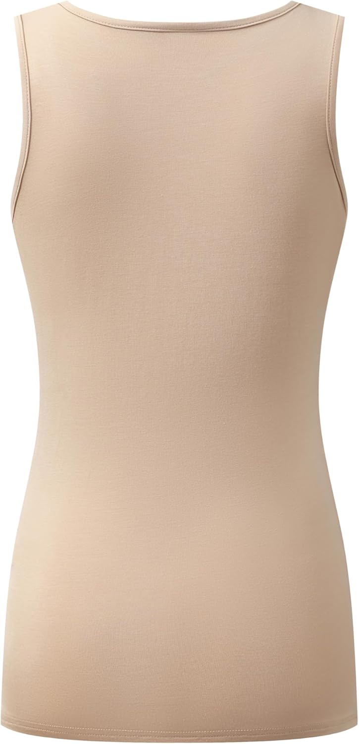 OThread & Co. Women's Glitter Sequin Tank Top Sleeveless Scoop Neck Night Out Party Top - Image 4