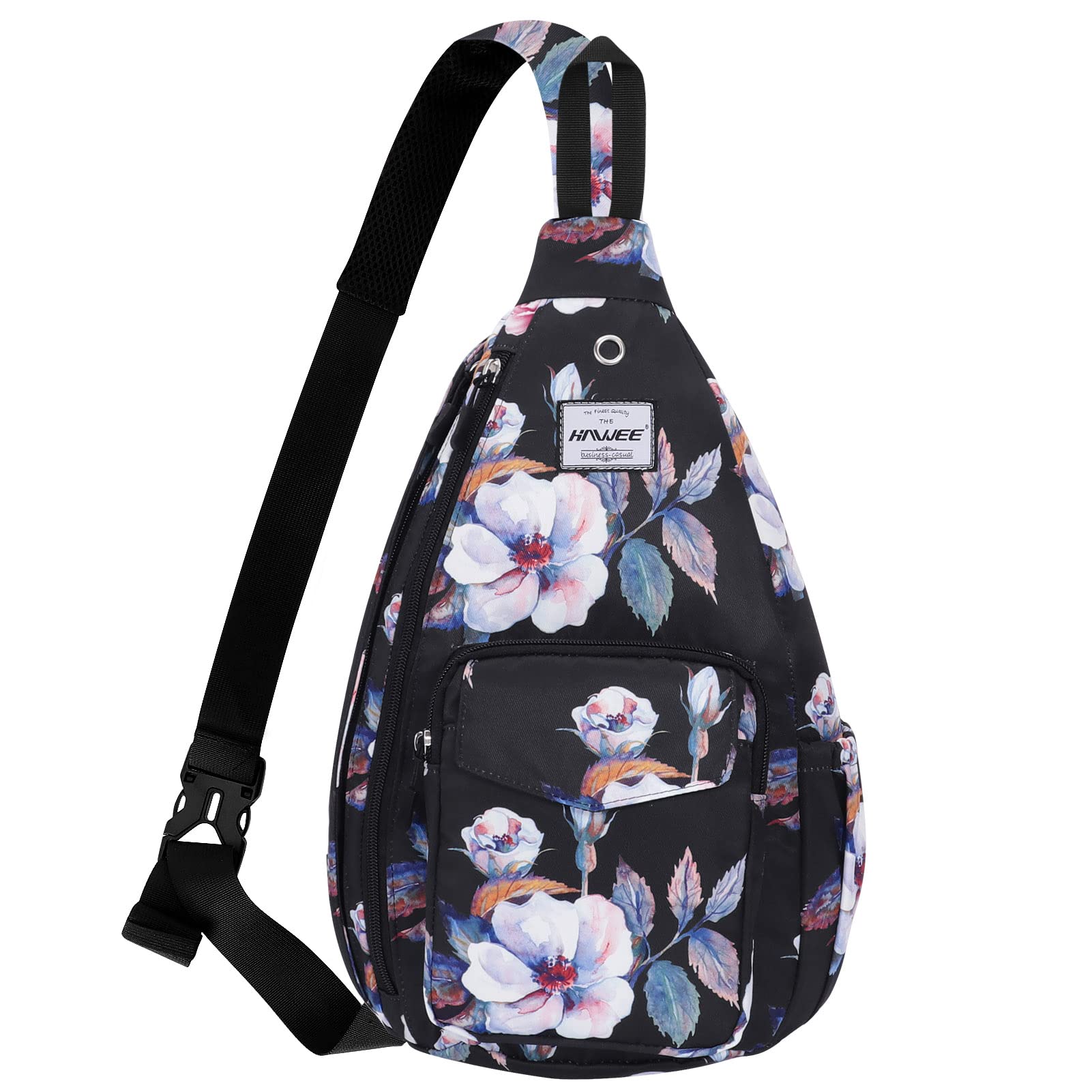 HAWEE Rope Sling Bag for Women Men Casual Cross Body Daypack Backpack Adjustable Strap Water Repellent for Travel/Sport