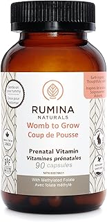 WOMB TO GROW Prenatal Vitamin - High Potency Prenatal Vitamins with Folic Acid (Methylated) & Minerals - Premium Full Spectrum Mulitvitamin Supplement For Expecting Moms / Maximum Absorption Formula for Pregnancy and Lactation