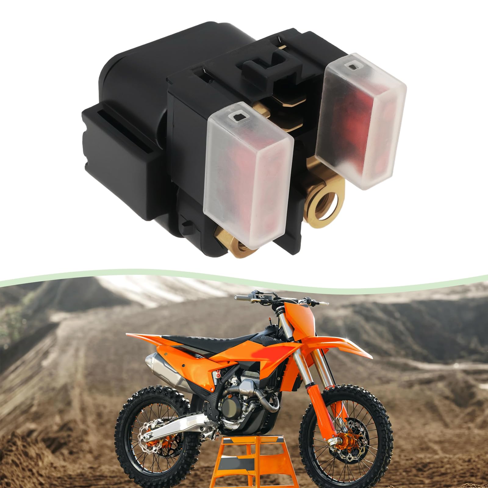 1Pc Moto Solénoïde De Démarreur Relais Commutateur Pièce De Rechange 58211058000 Compatible avec KTM SX SX-F EXC EXC-F XC XC-W LC4