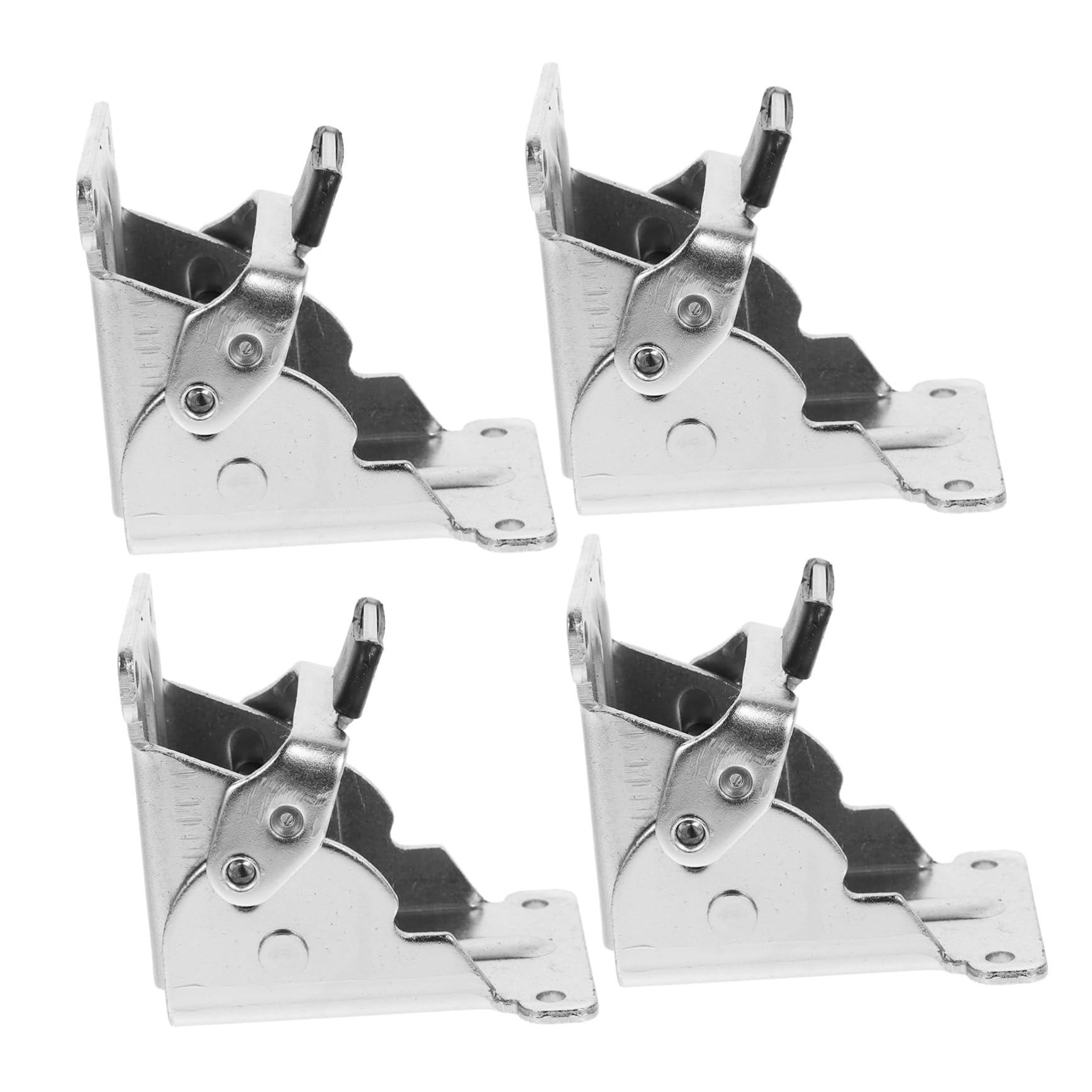 Charnière de meuble robuste nickelé pour porte de garage et pied de table pliable en acier 4x
