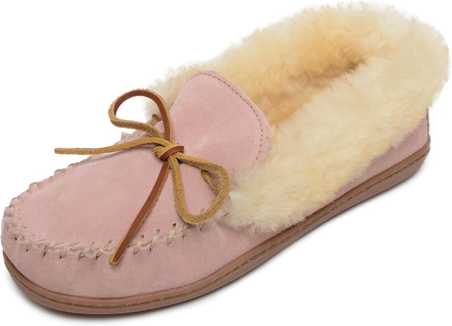 Minnetonka Women's Alpine Sheepskin Moccasin Slippers