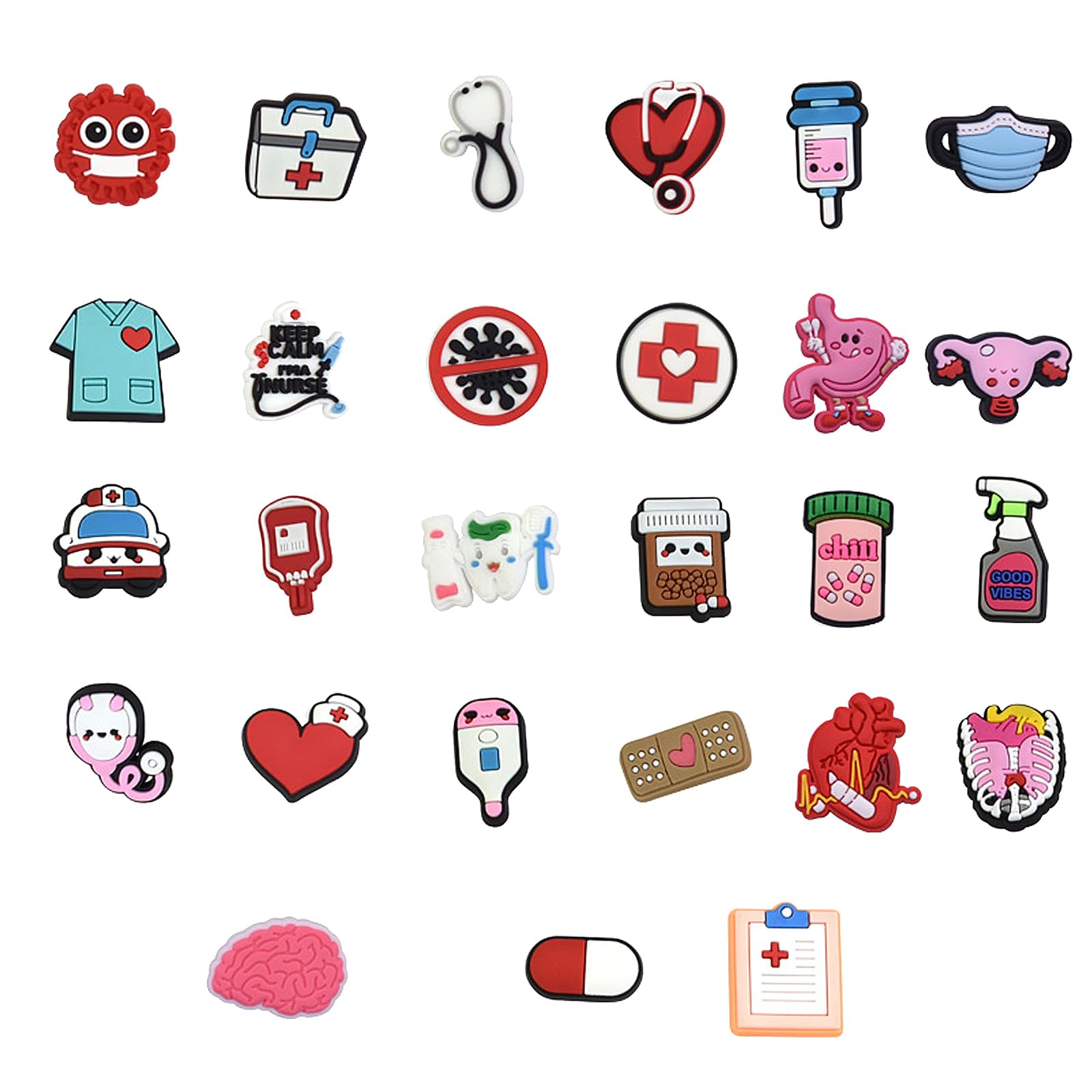 26 Ciondoli Per Scarpe Kawaii - Lettere Cartoon, Decorazioni Fai Da Te - Foto 6