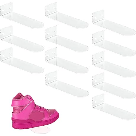 IEEK Floating Acrylic Shoe Shelves for Sneaker or Shoe Collection