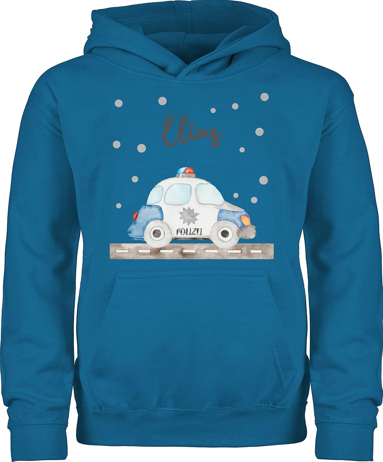 Personalisiert Baby Pullover Polizei Motiv - Mit Namen Bedruckt Von Shirtracer