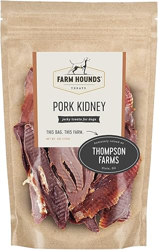 Farm Hounds Corazón de cerdo deshidratado para perros 100 natural golosinas de corazón de cerdo seco humano para perros golosinas de entrenamiento