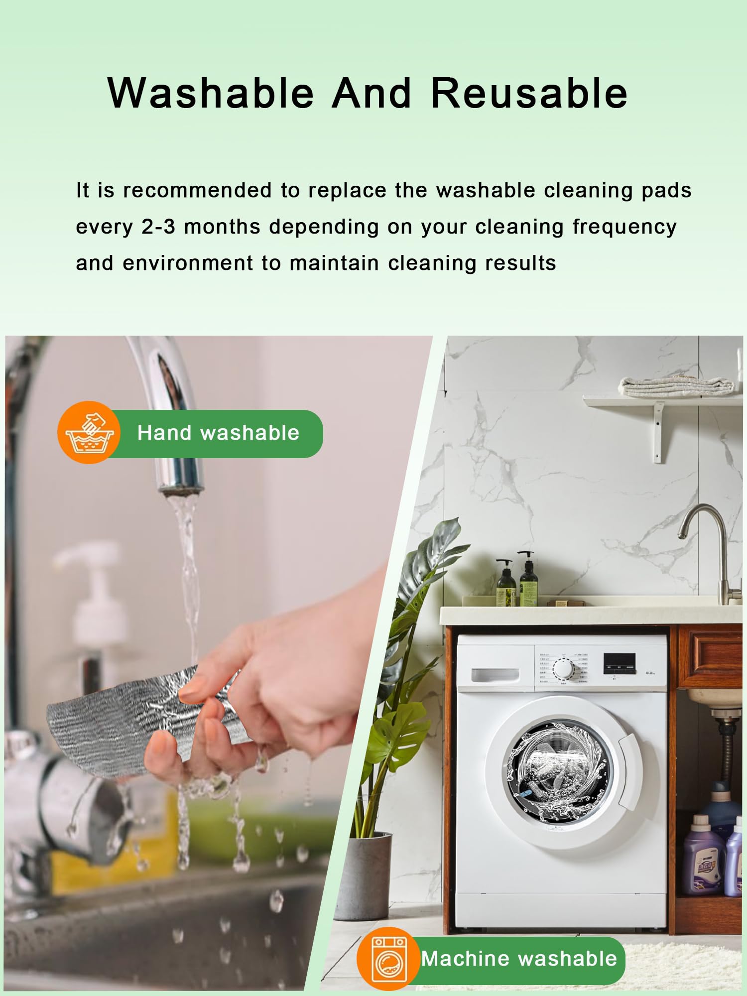 6 Panni Ricambio Per IRobot Roomba Combo J7/j9/Max 10 - Microfibra Lavabile - Foto 12