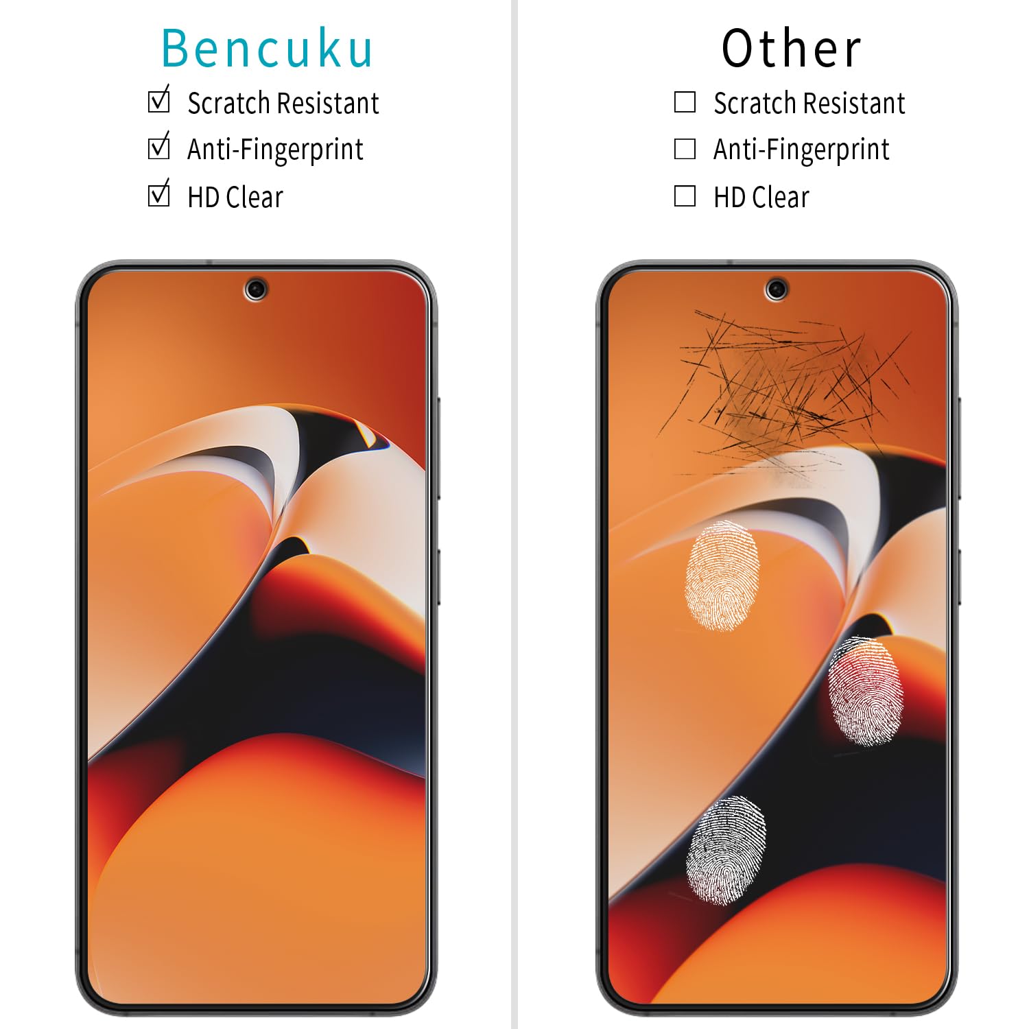 Paquete de 2 protectores de pantalla diseñados para Samsung Galaxy S24 FE 5G, vidrio templado, antiarañazos, compatible con fundas