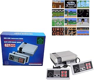 Classic Game Console Built-in 621 Game in TF Card, with 2 Joysticks, Video Game Console, Handheld Game Player Console for ...