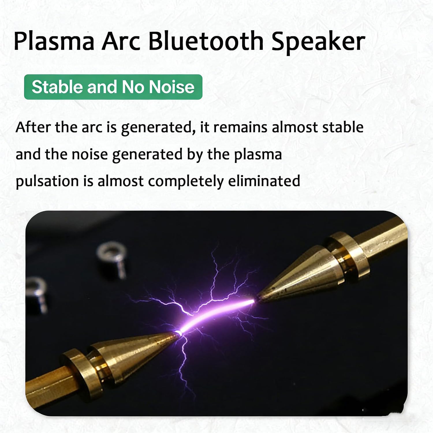 Kit de bricolaje de altavoz Bluetooth de arco de plasma, proyecto de práctica de soldadura con LED y conector de audio de 3.5 mm para aficionados