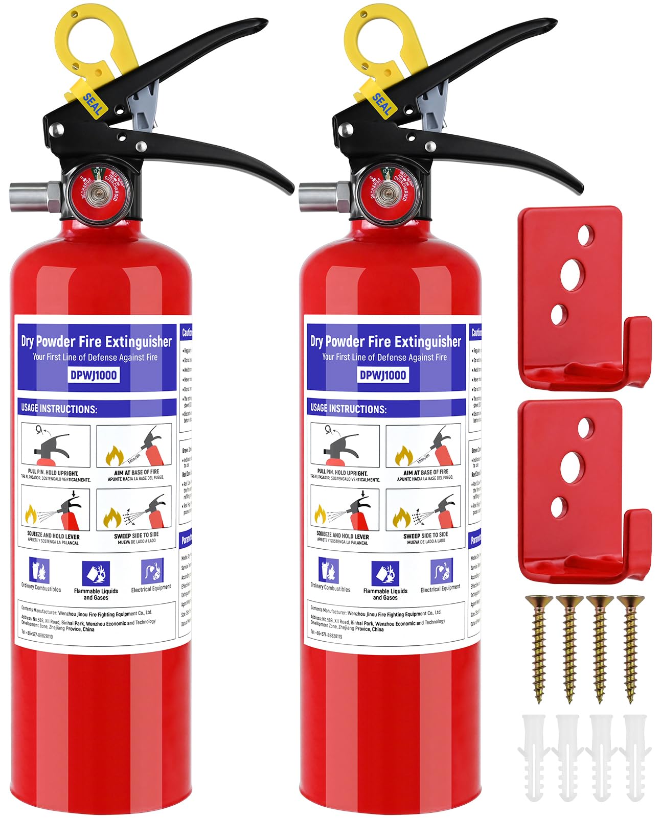 ABC Fire Extinguishers - 4 Pack, 2.5 lb -8 ABC Fire Extinguishers - 4 Pack, 2.5 lb -8