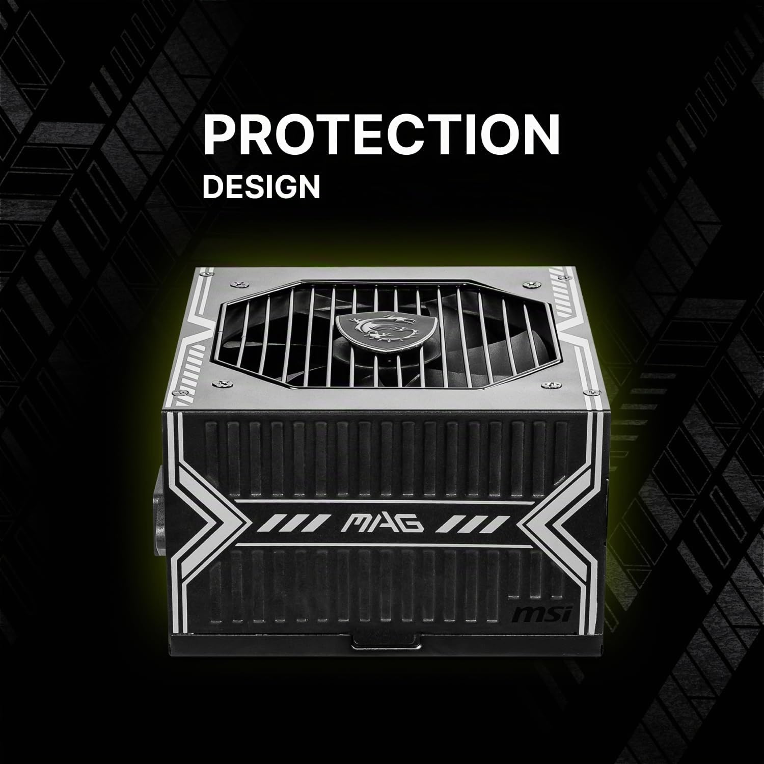 MSI MAG A750BN PCIE 5 Alimentation de Jeu – Compatible PCIE 5.0 – Certifié 80 Plus Bronze 750 W – Taille compacte – PSU ATX