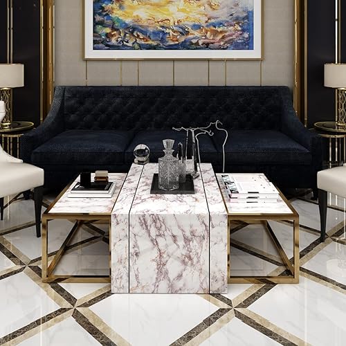 Miniatura 5 de Queenbox Papel tapiz de mármol de 15.7 x 39.4 pulgadas, papel de vinilo decorativo extraíble para remodelación de muebles del hogar, 17