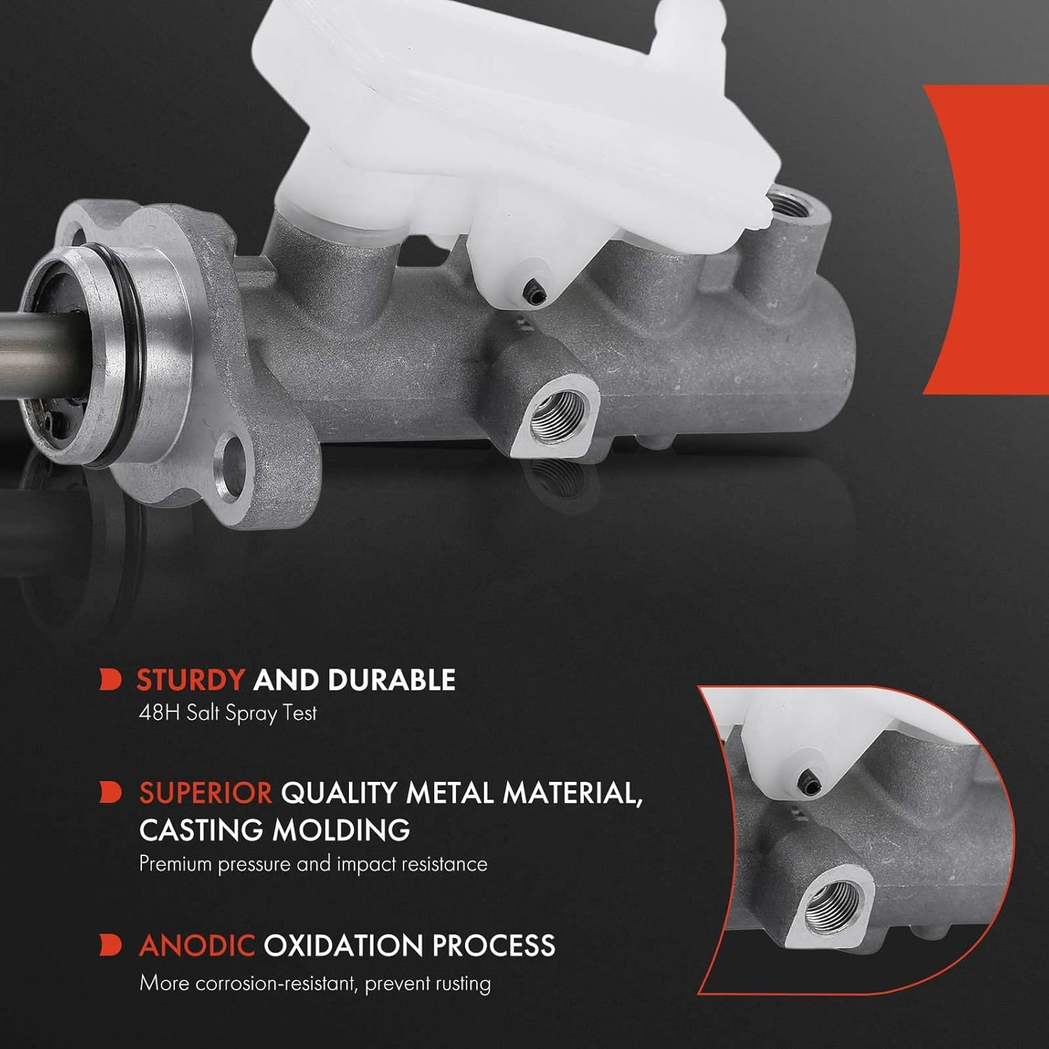 A-Premium Brake Master Cylinder with Reservoir and Cap Compatible with Nissan Vehicles - Quest 2004 2005 2006 2007 2008 2009 - Replaces# 46010-CK100