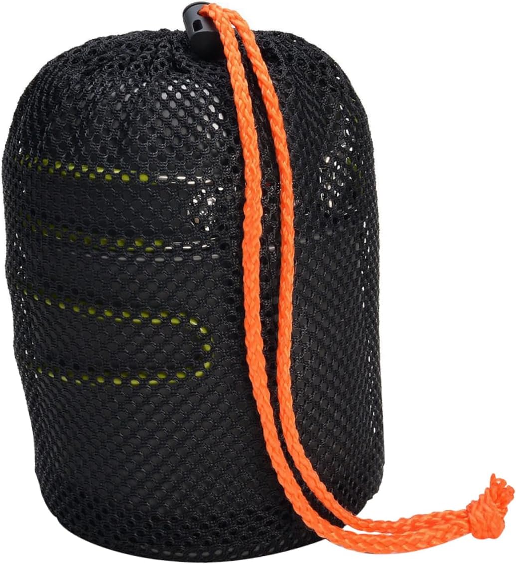 Portable Aluminium Alloy Camping Cookware Set Lightweight Cooking Pots with Green Handle for Outdoor Cooking Hiking and Picnics Durable High-Temperature Resistant and Easy to Carry