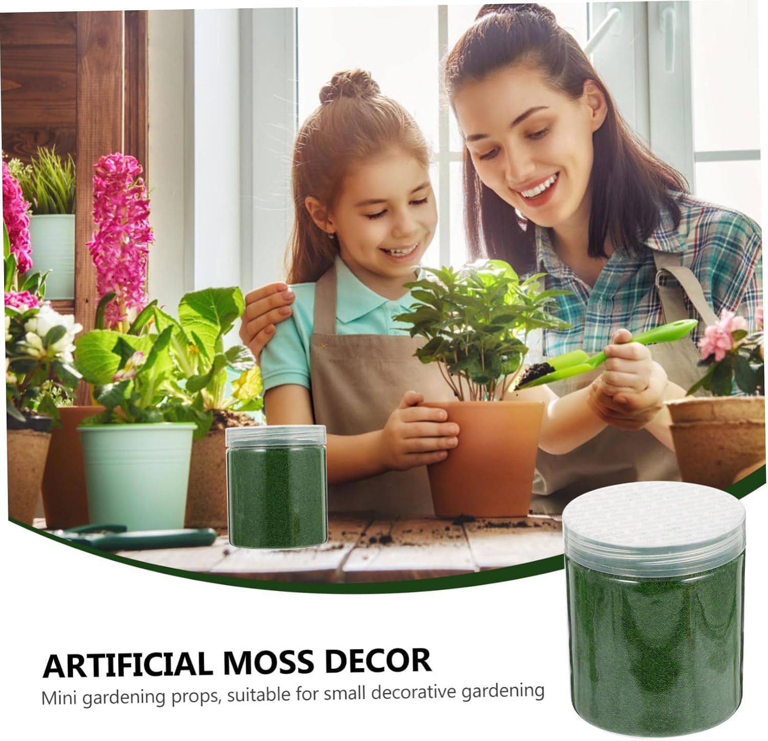Artificial Moss Powder for Garden Decor Realistic Fake Lawn Powder for Home Office Bar and Landscape Projects Easy to Use Deep