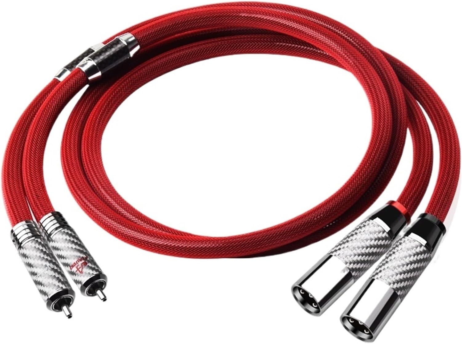 Dual XLR to Dual RCA Male Cable Pure silver 2 XLR to 2 RCA Audio Wire for DVD Amplifier(2rca to 2xlr male,1m)