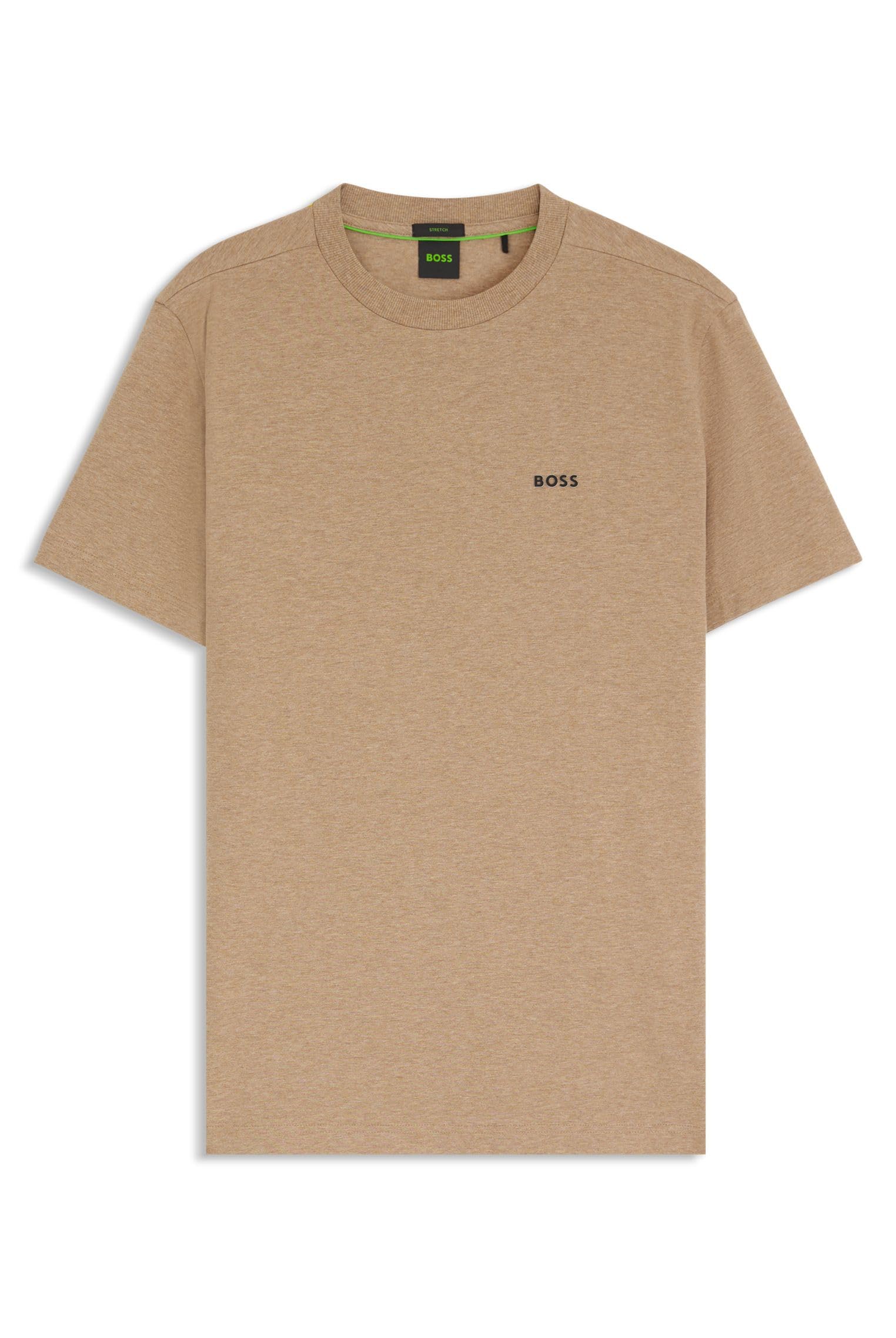 Crew Neck Tee T-Shirt Men's Cotton/Elastane