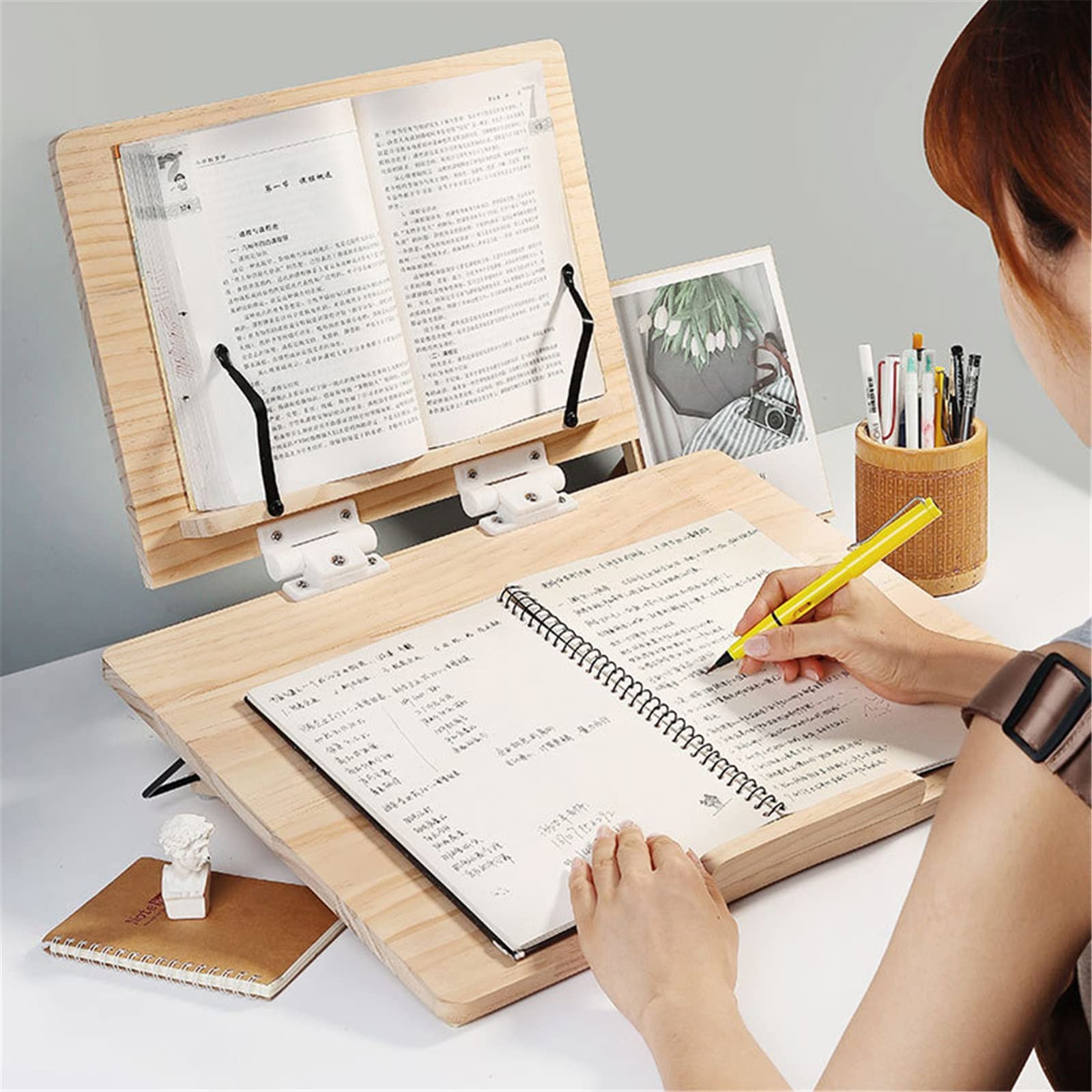 Book Stand Metal Desk Book Holder, Book Holders For Reading Hands Free, Adjustab - View #8