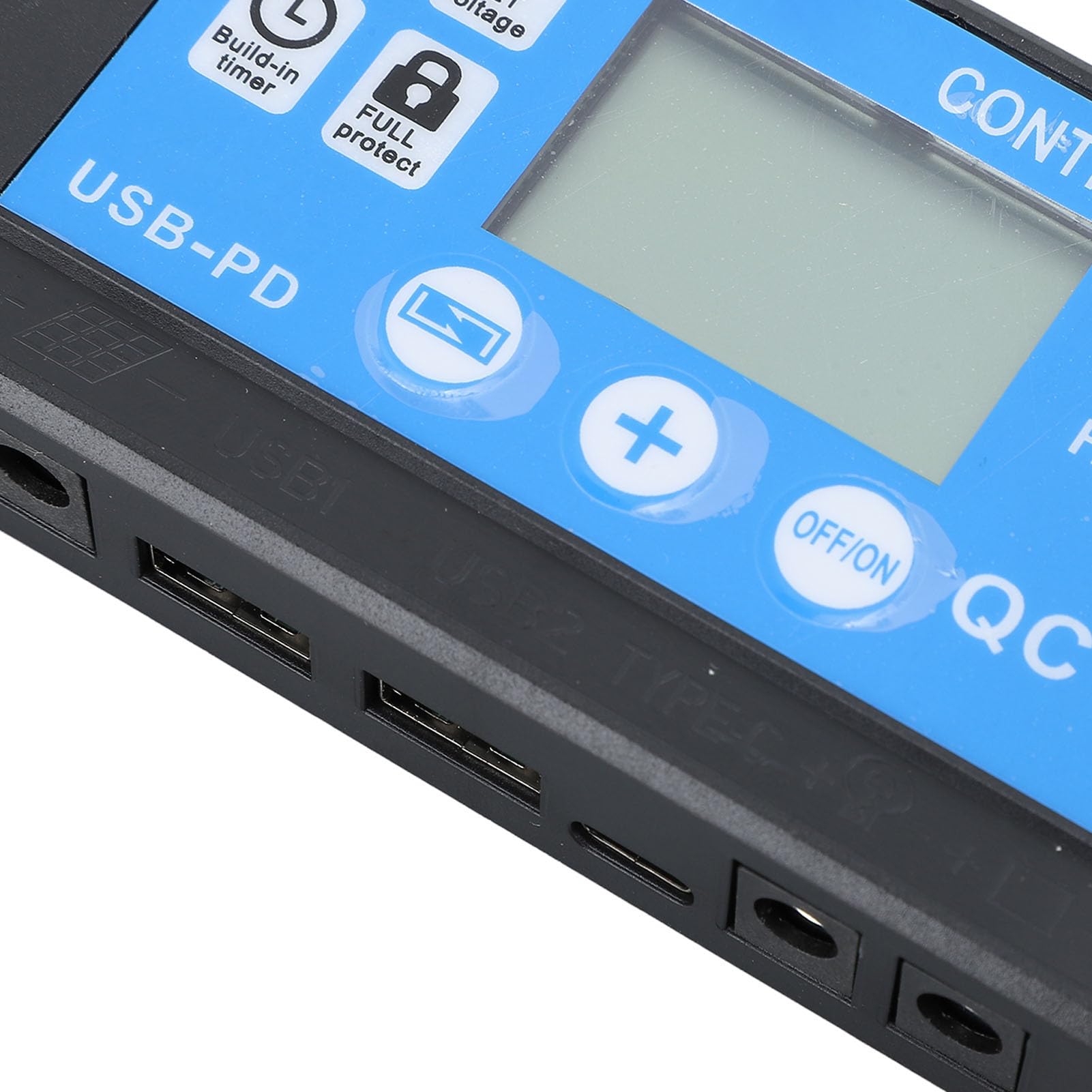 Kit Caricabatterie OBD per Pannello Solare Potente da 200 W con Controller Multifunzionale per Campeggio in Barca, Kit di Ricarica Pannello Solare Portatile, Cavo ABS Blu 10 in 1