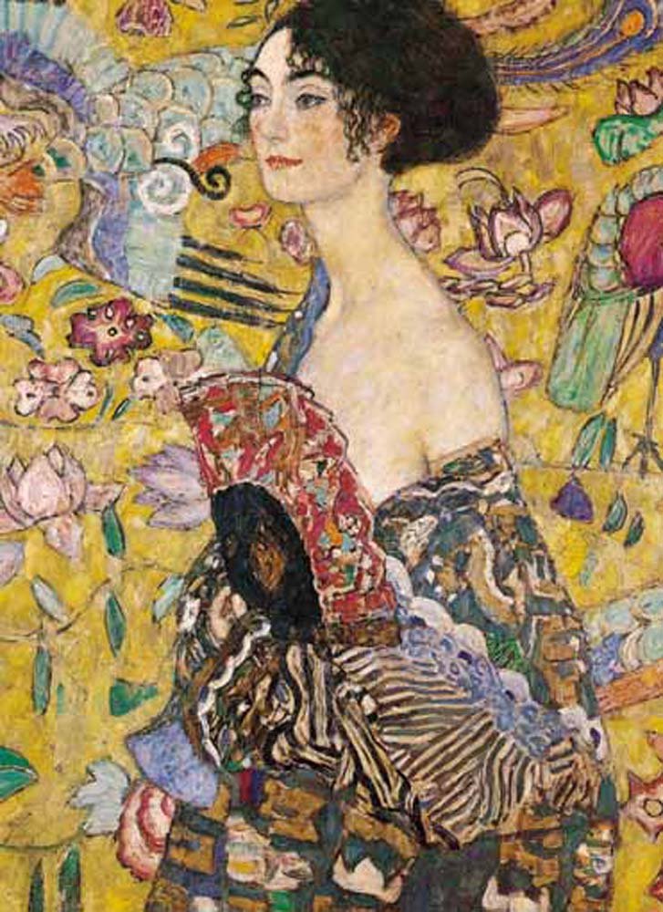 Lady with Fan puzzle clásico con acabado artístico International Publishing 0901 2