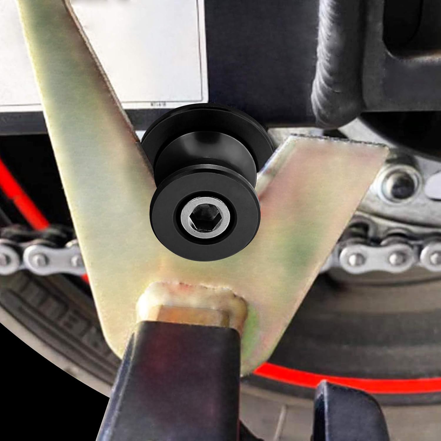 Black 8MM Motorcycle Swing Arm Sliders Spools CNC Swingarm Arm Stand Screw For CBR 150 CBR100f CBR1000rr CBR1100xx CBR 125 CBR250 CBR400rr CBR400f CBR450sr CBR600rr CBR600f CBR900rr CBR954rr : Automotive